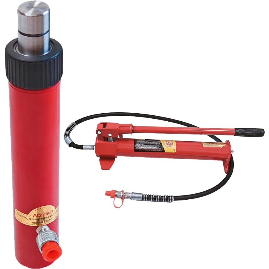 Power Tools Hydraulic - 10-Tonnen-Hydraulik-Bodenwagenheber Porta Power Ram und Handpumpe
