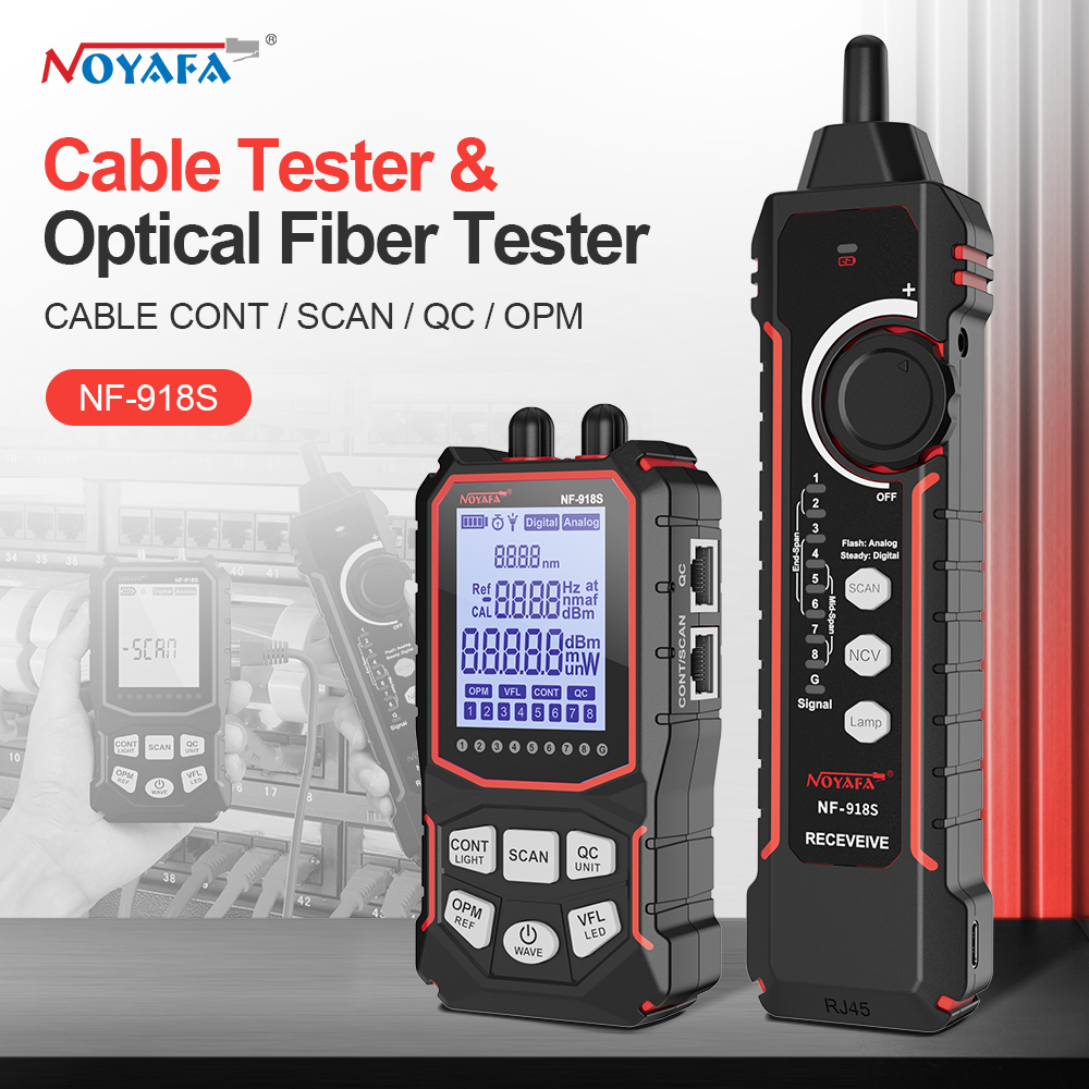 Power Tools Display - Noyafa Netzwerkkabeltester LCD-Display Kabeltracker NF-918S PoE