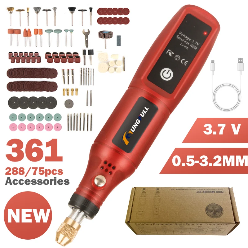 Power Tools Safety - USB-Aufladbarer Kabelloser Gravierstift Drahtloser Elektrischer Bohrer