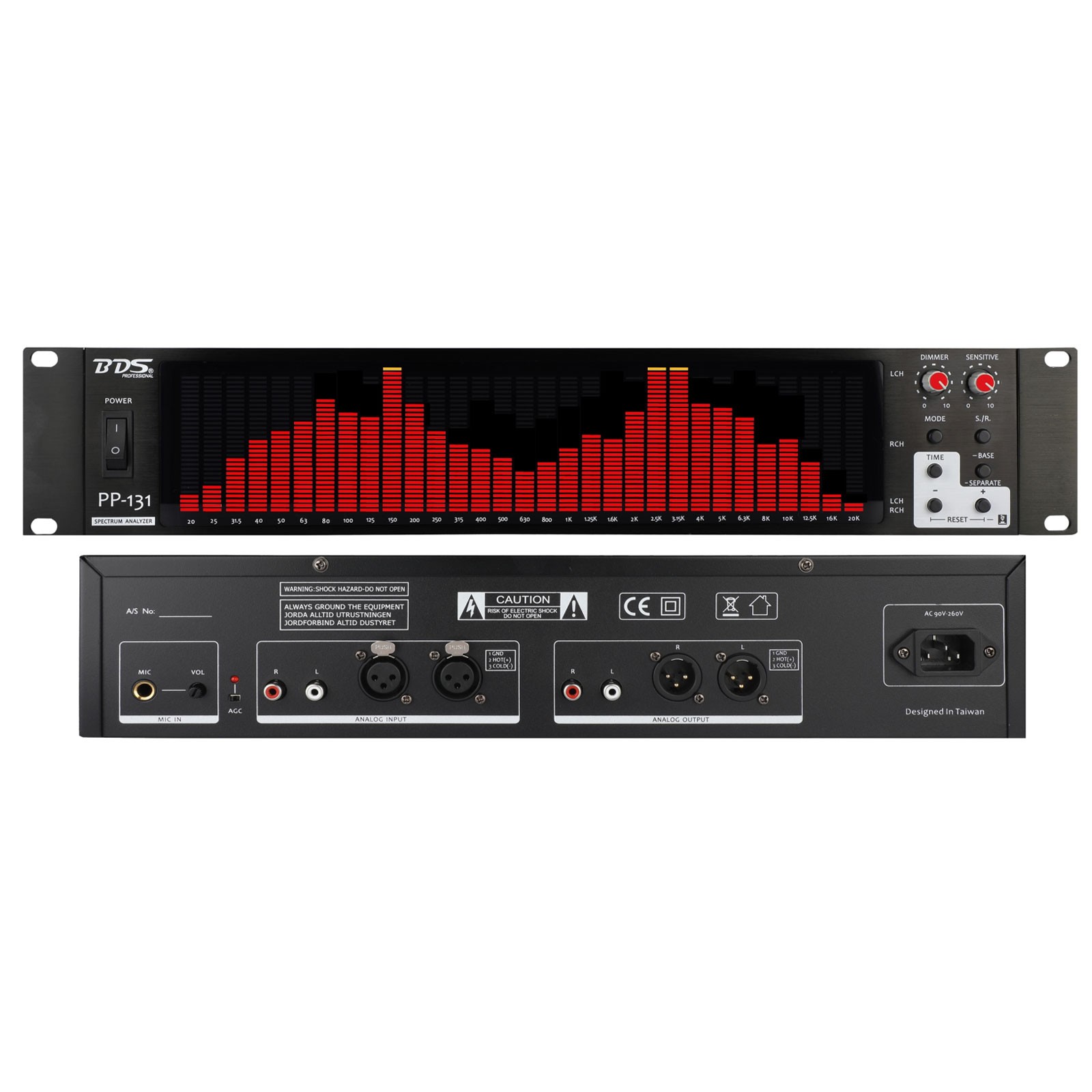 Power Tools Display Rack - BDS PP-131 Red Audio Spectrum Analysator