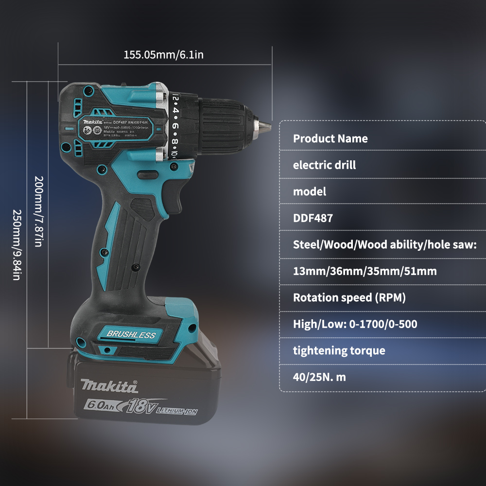 18V Bürstenloser Akku-Bohrschr – Power Tools Safety Bewertung und Preis